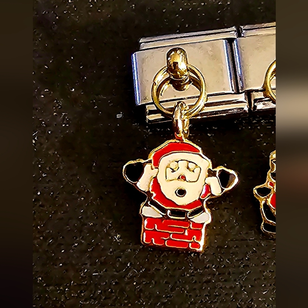 Santa Dangle Italian Charm